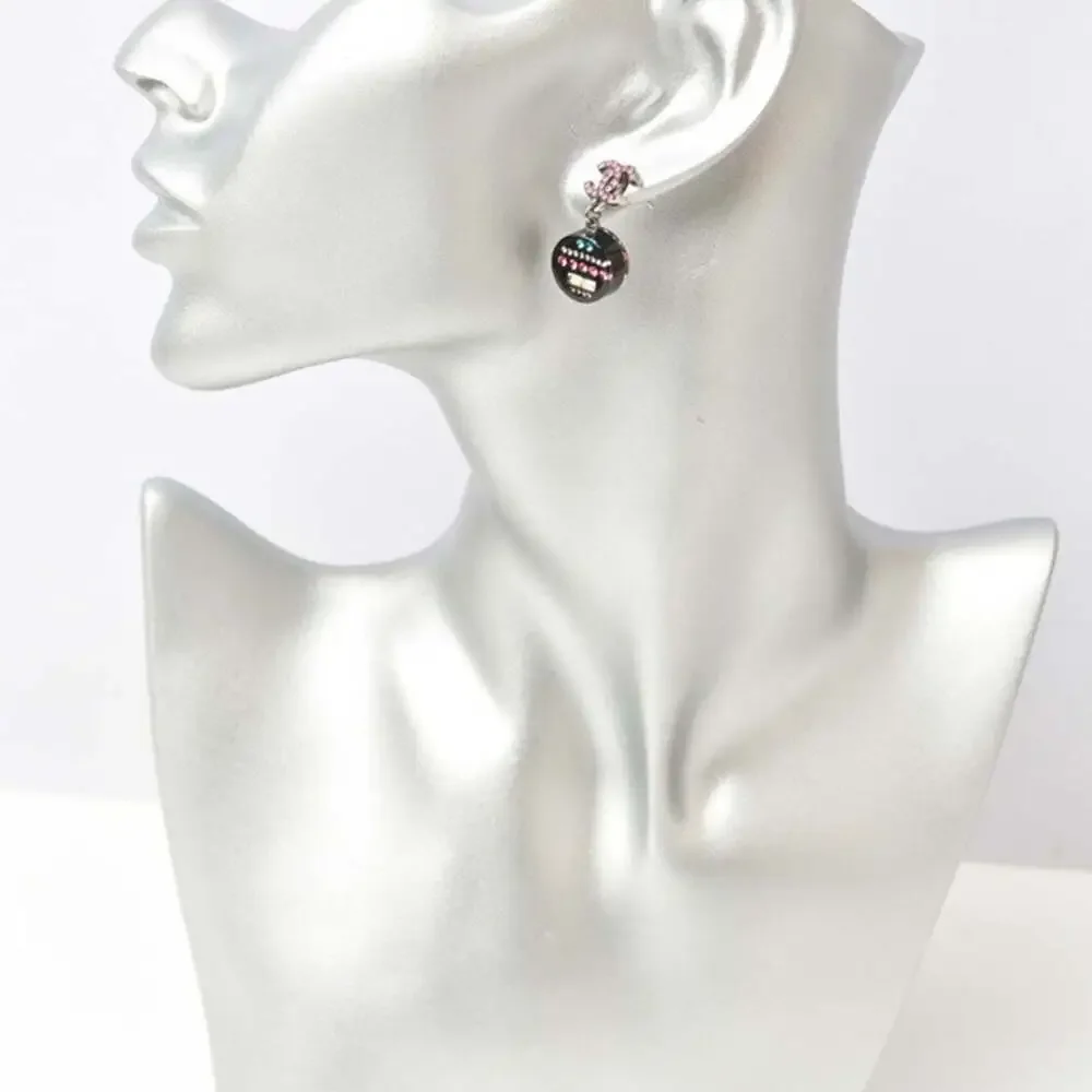 CHANEL Black Logo Earrings - Picture 3 of 6